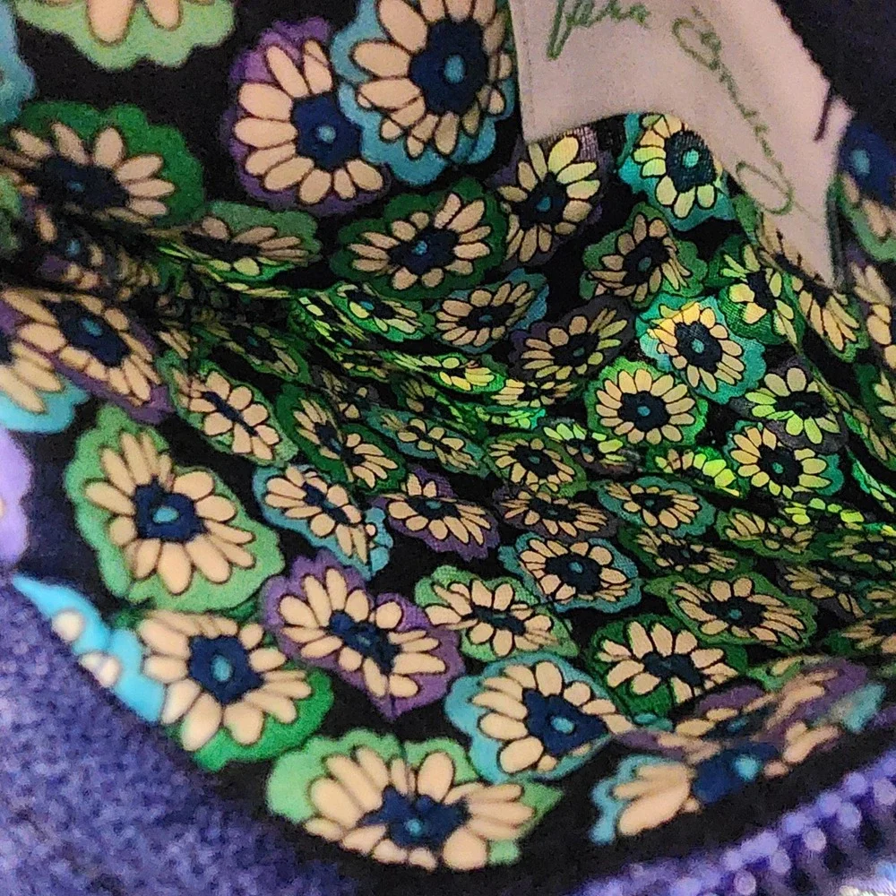 Vera Bradley Quilted Cosmetic Travel Bag & Coin Purse Set Paisley Floral‎